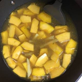 南瓜烩汤菜的做法步骤：6