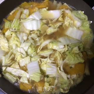 南瓜烩汤菜的做法步骤：7