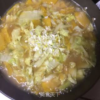 南瓜烩汤菜的做法步骤：8