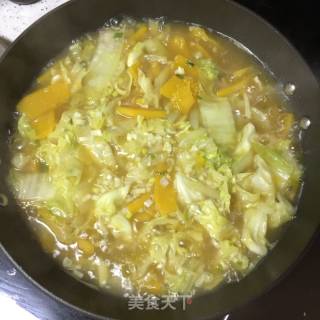南瓜烩汤菜的做法步骤：9