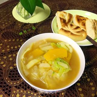 南瓜烩汤菜的做法步骤：10