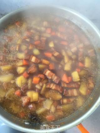 红烧肉炖土豆的做法步骤：7