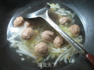 榨菜丝牛肉丸白菜汤的做法步骤：7