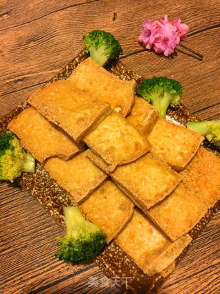 浇汁脆皮豆腐的做法步骤：4