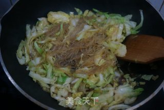 包菜炒粉丝的做法步骤：6