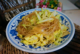 包菜炒粉丝的做法步骤：7