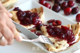 樱桃可丽饼的做法步骤：4