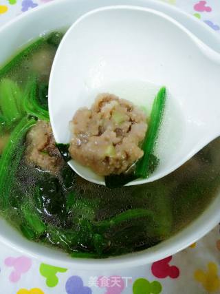 五香牛丸菠菜汤的做法步骤：7