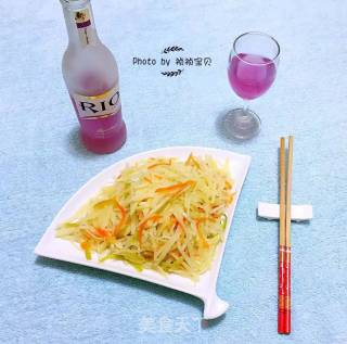 清炒土豆丝的做法步骤：8