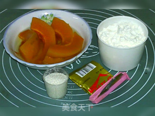 南瓜油饼的做法步骤：1