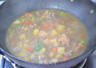 土豆咖喱鸡肉饭的做法步骤：10