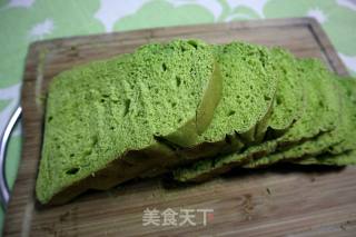 【春天的颜色】菠菜吐司的做法步骤：7