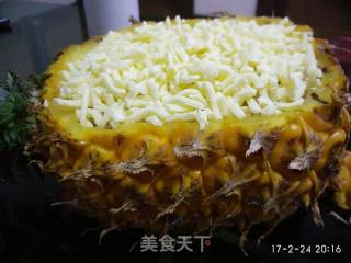 菠萝盅焗饭的做法步骤：4