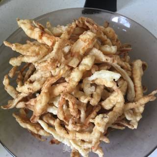 干炸杏鲍菇的做法步骤：9