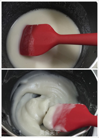 汤种米奇黑芝麻面包的做法步骤：1