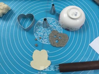 汤种米奇黑芝麻面包的做法步骤：14