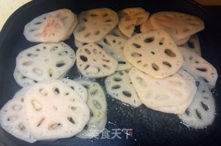 香煎藕片的做法步骤：4