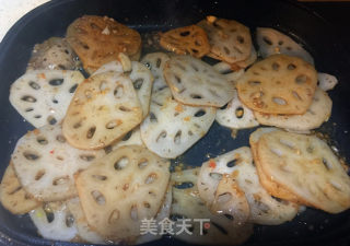 香煎藕片的做法步骤：5