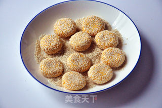 南瓜糯米麻圆的做法步骤：6