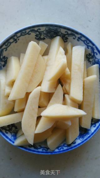 茄子干炖土豆的做法步骤：3
