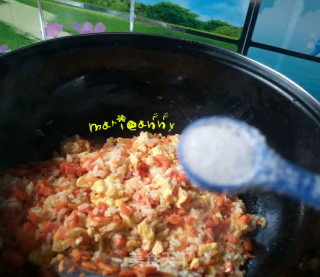 胡萝卜蛋炒饭的做法步骤：8