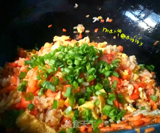 胡萝卜蛋炒饭的做法步骤：9
