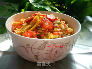 胡萝卜蛋炒饭的做法步骤：10