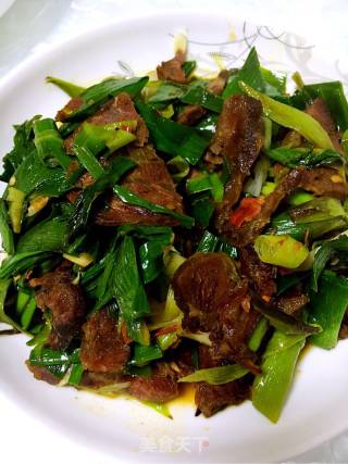大蒜炒牛肉的做法步骤：9
