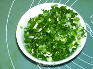 千层葱香椒盐大饼的做法步骤：6