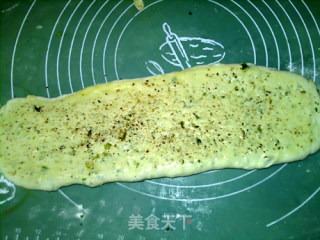 千层葱香椒盐大饼的做法步骤：13