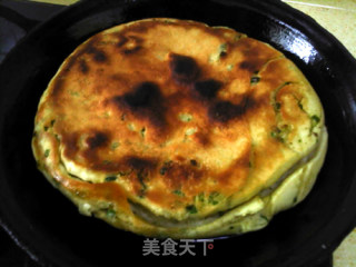 千层葱香椒盐大饼的做法步骤：18