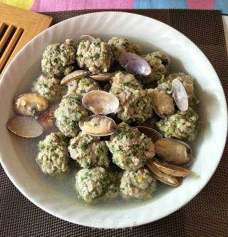 荠菜蛤蜊丸子的做法步骤：6