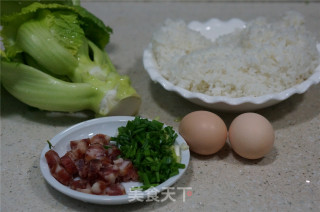 芥菜炒饭的做法步骤：1