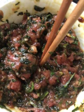 荠菜圆子的做法步骤：2