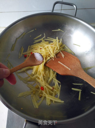 酸辣土豆丝的做法步骤：6