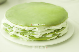 抹茶千层蛋糕的做法步骤：7