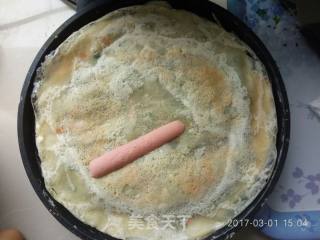 菜煎饼的做法步骤：6