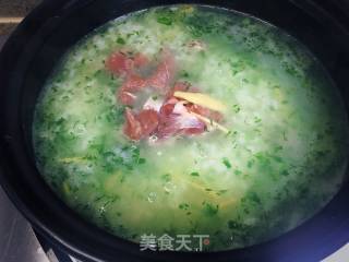 薄荷瘦肉粥的做法步骤：7