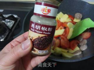番茄土豆炆牛肉丸的做法步骤：7