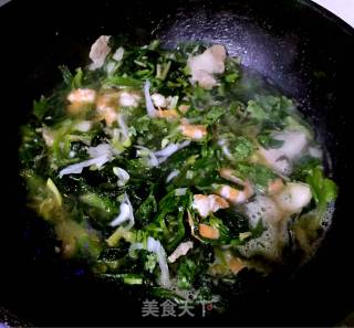 菠菜恋上虾的做法步骤：10