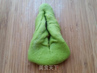 绿叶肉松面包的做法步骤：13