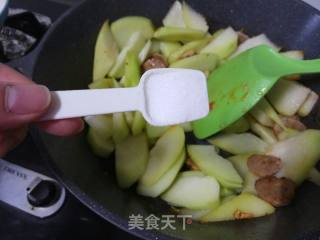 贡丸佛手瓜的做法步骤：8