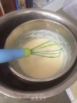 标花轻乳酪蛋糕的做法步骤：3
