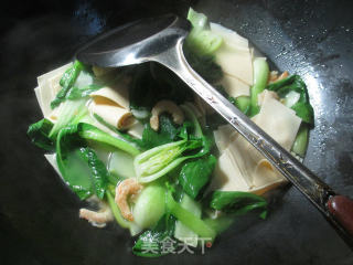 开洋青菜煮千张的做法步骤：9