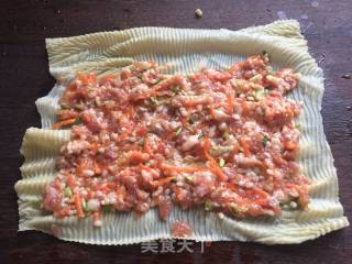 豆皮糯米肉卷的做法步骤：7