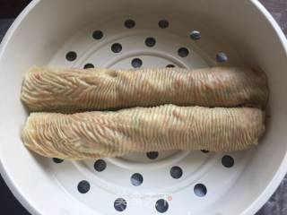 豆皮糯米肉卷的做法步骤：10