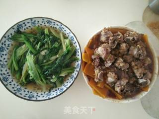 南瓜蒸排骨的做法步骤：5