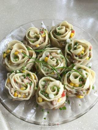 ????玫瑰花煎饺的做法步骤：11