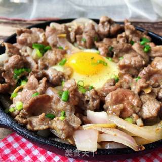 窝蛋牛肉的做法步骤：9