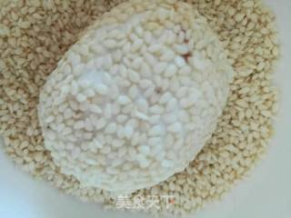 电饼铛版红豆沙麻元的做法步骤：4